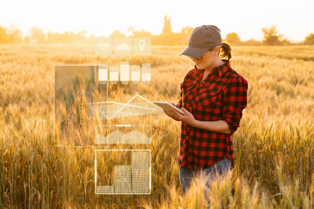 An individual with a notebook collects data in nature.