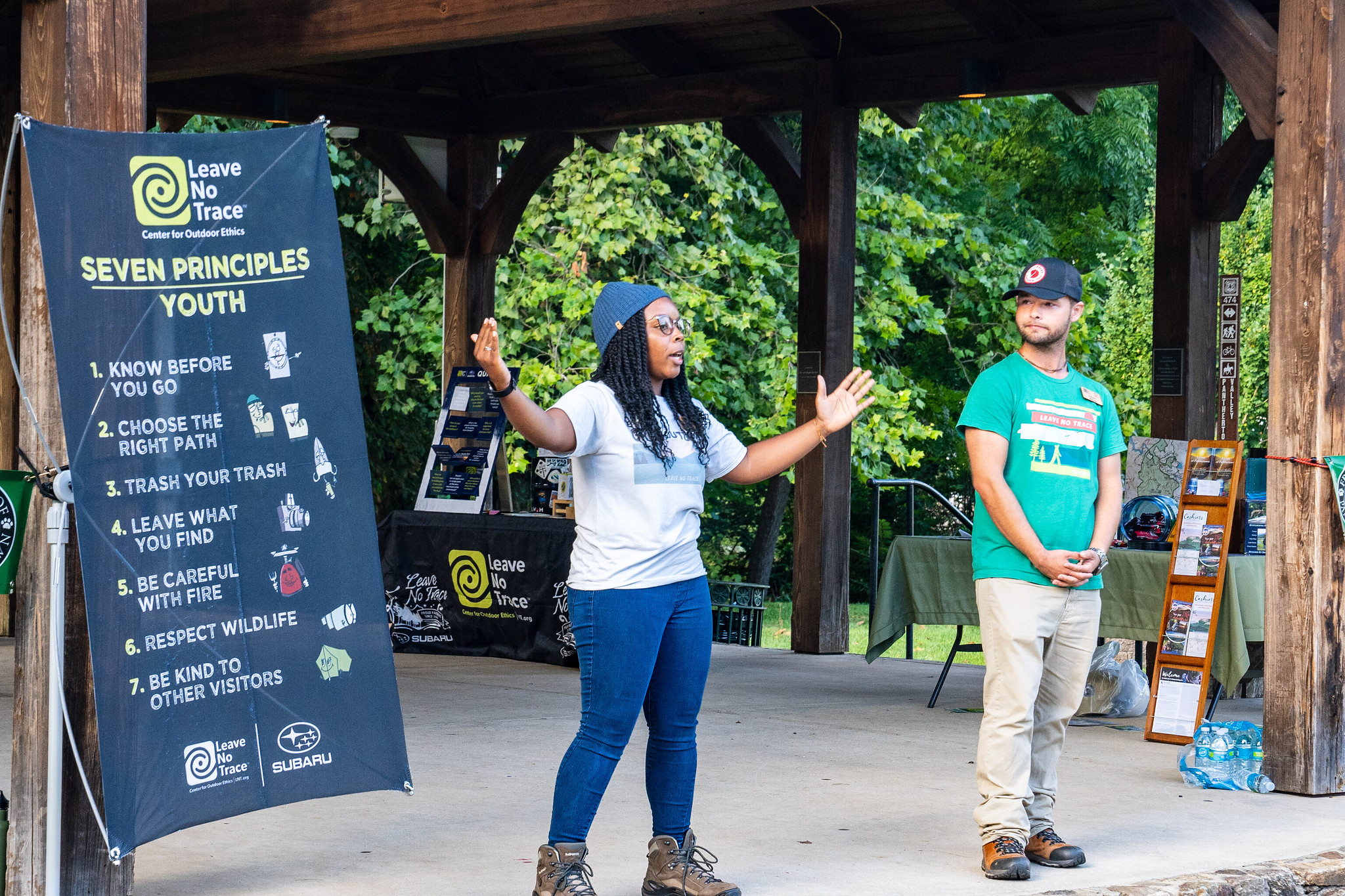 Lauren and Richard Lead a Leave No Trace Program